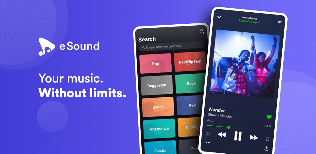 Aplikasi Pemutar Musik Online eSound