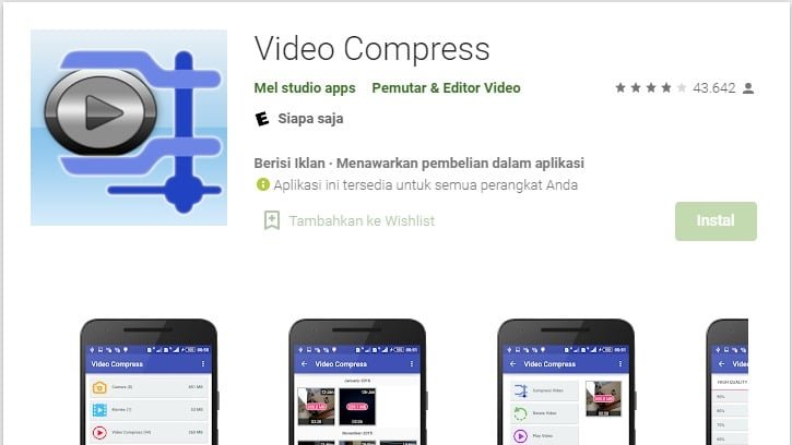 Aplikasi Kompres Video Android Populer