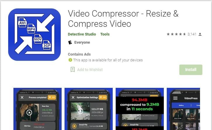 Aplikasi Kompres Video Android
