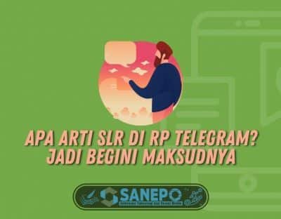 Apa Arti SLR di RP Telegram? Jadi Begini Maksudnya