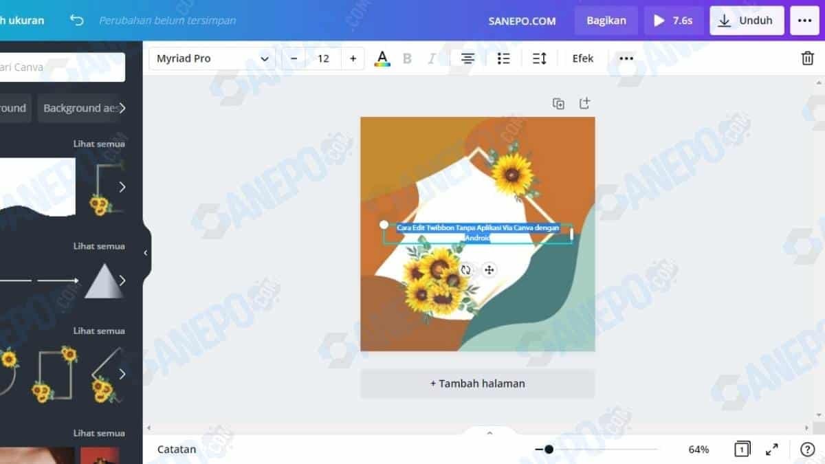 Cara Edit Twibbon Tanpa Aplikasi Via Canva dengan Laptop