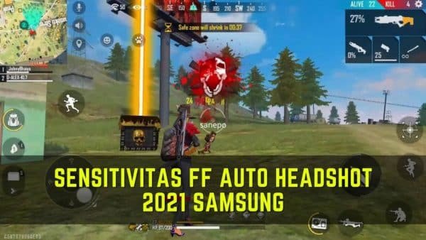 Sensitivitas FF Auto headshot 2021 Samsung