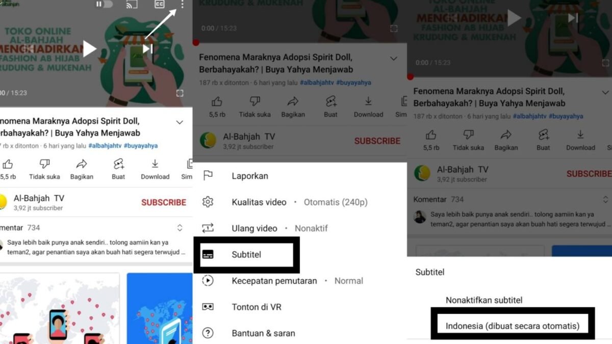 Cara Mengubah Subtitle Di Youtube Menjadi Bahasa Indonesia 2024