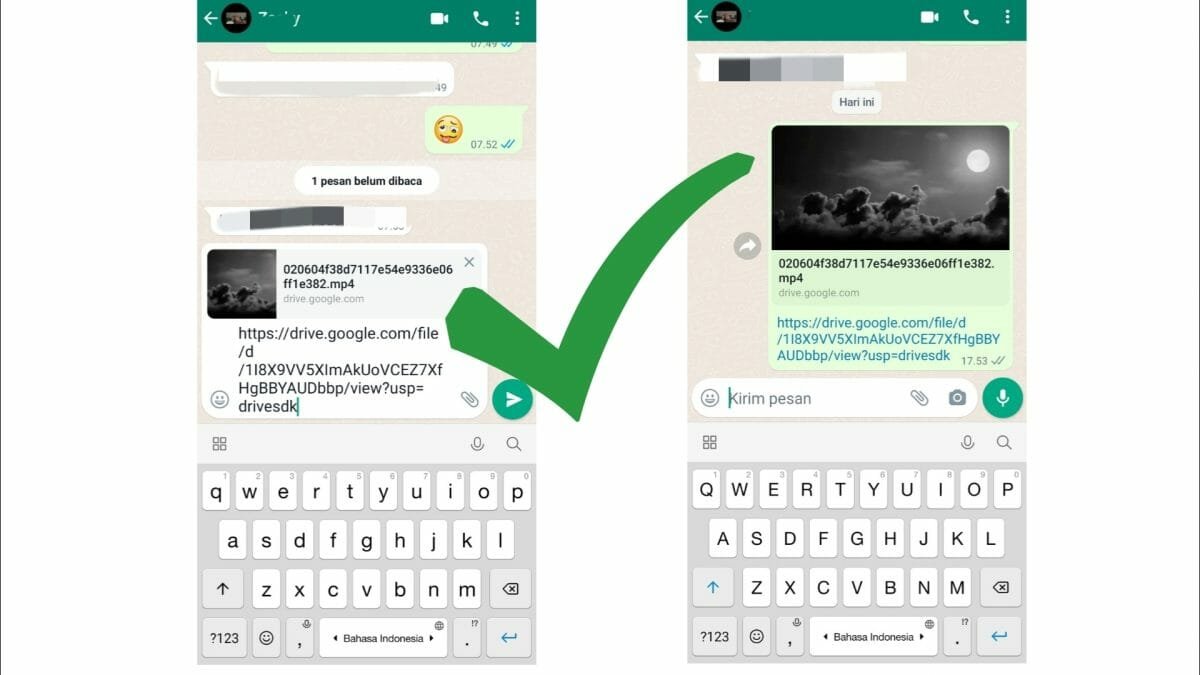 cara agar bisa mengirim video panjang di WhatsApp