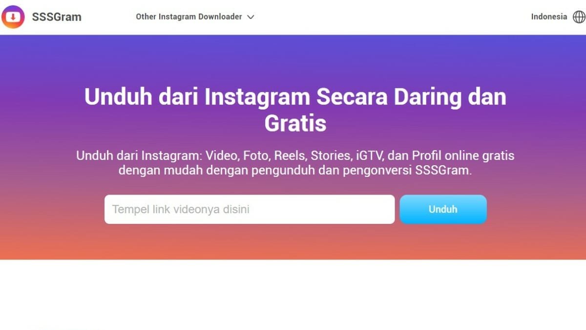 Perkenalkan SSSGram, Pengunduh Instagram Terbaik Untukmu