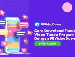 Cara Download Facebook Video Tanpa Progam Dengan FBVideoDown