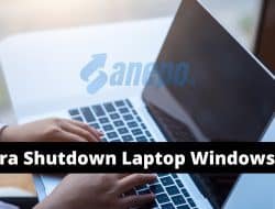 cara shutdown laptop Windows 10