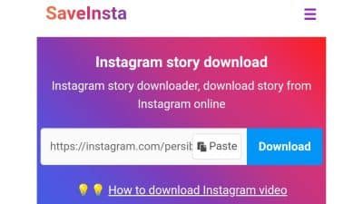 cara menyimpan video dari story Instagram ke galeri