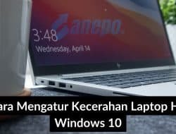 cara mengatur kecerahan laptop HP Windows 10