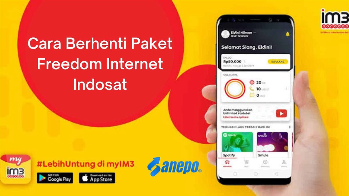 cara berhenti paket Freedom Internet Indosat