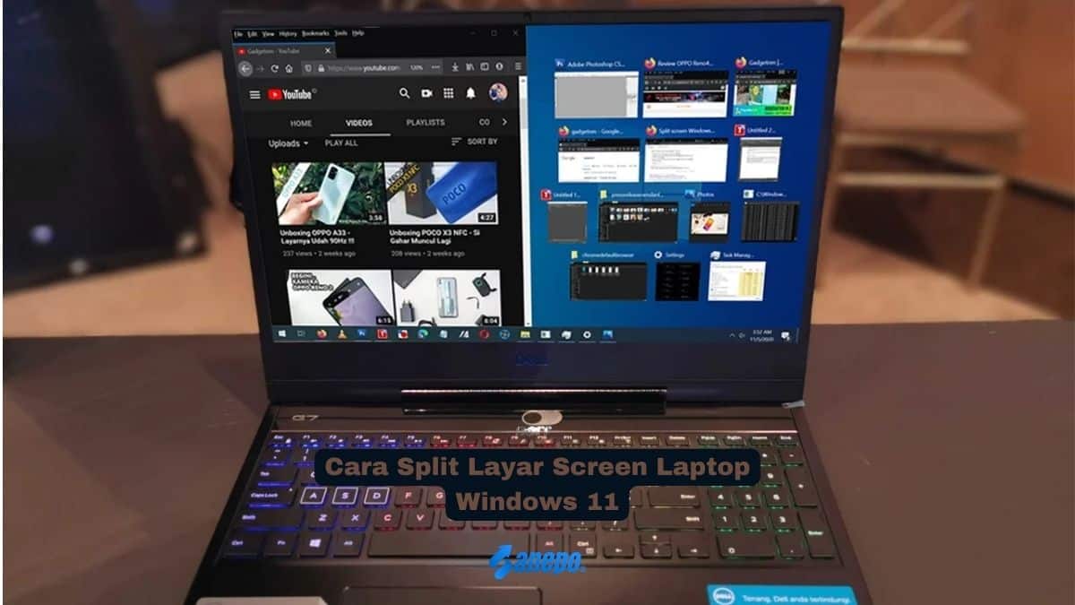 Cara Split Layar Screen Laptop Windows 11