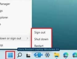 Cara Restart Laptop Windows 11