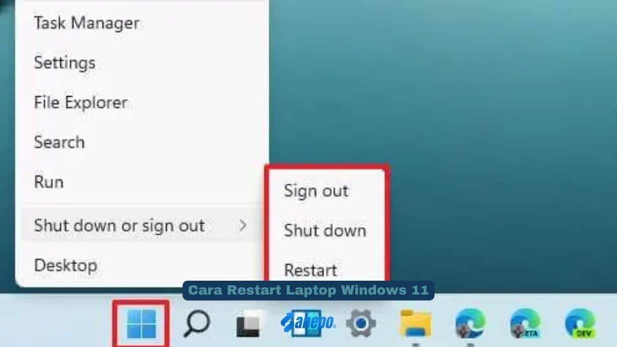 Cara Restart Laptop Windows 11