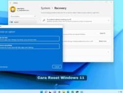 Cara Reset Windows 11