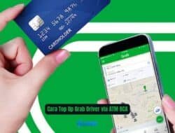 Cara Top Up Grab Driver via ATM BCA