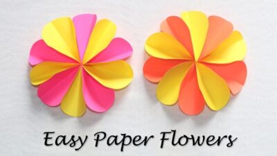 tutorial bunga kertas