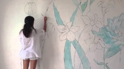 tutorial cara menggambar bunga