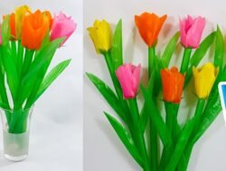 tutorial membuat bunga dari sedotan