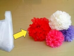 tutorial membuat bunga dari plastik