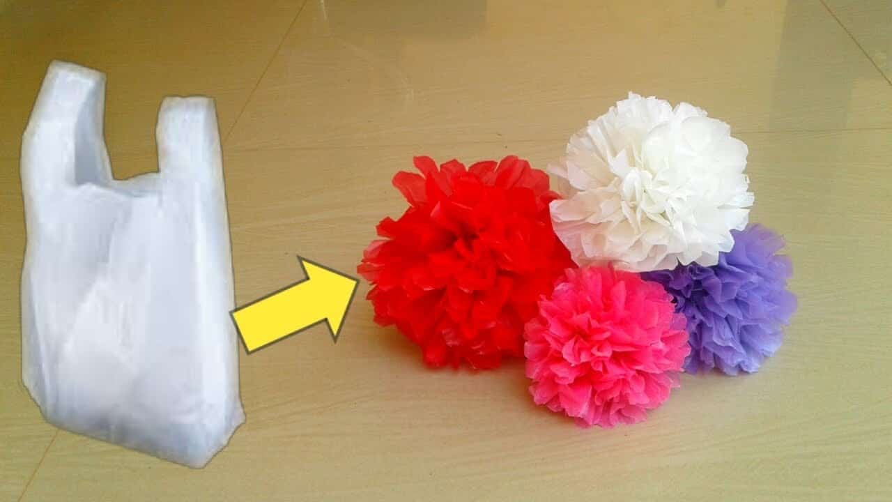 tutorial membuat bunga dari plastik