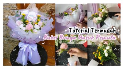 tutorial wrapping buket bunga